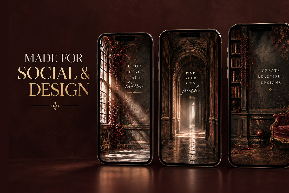 Vintage Gothic Haunted Backgrounds, a Background Graphic by MarisoArt (Photo 4 of 5)