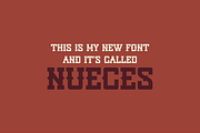Nueces Hand Drawn Font, a Slab Serif Font by nickqtx (Thumbnail 3 of 4)