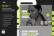 NEURO_02 - Creative Agency UI Kit, an UI Kit Template by neuwebz (Thumbnail 1 of 10)
