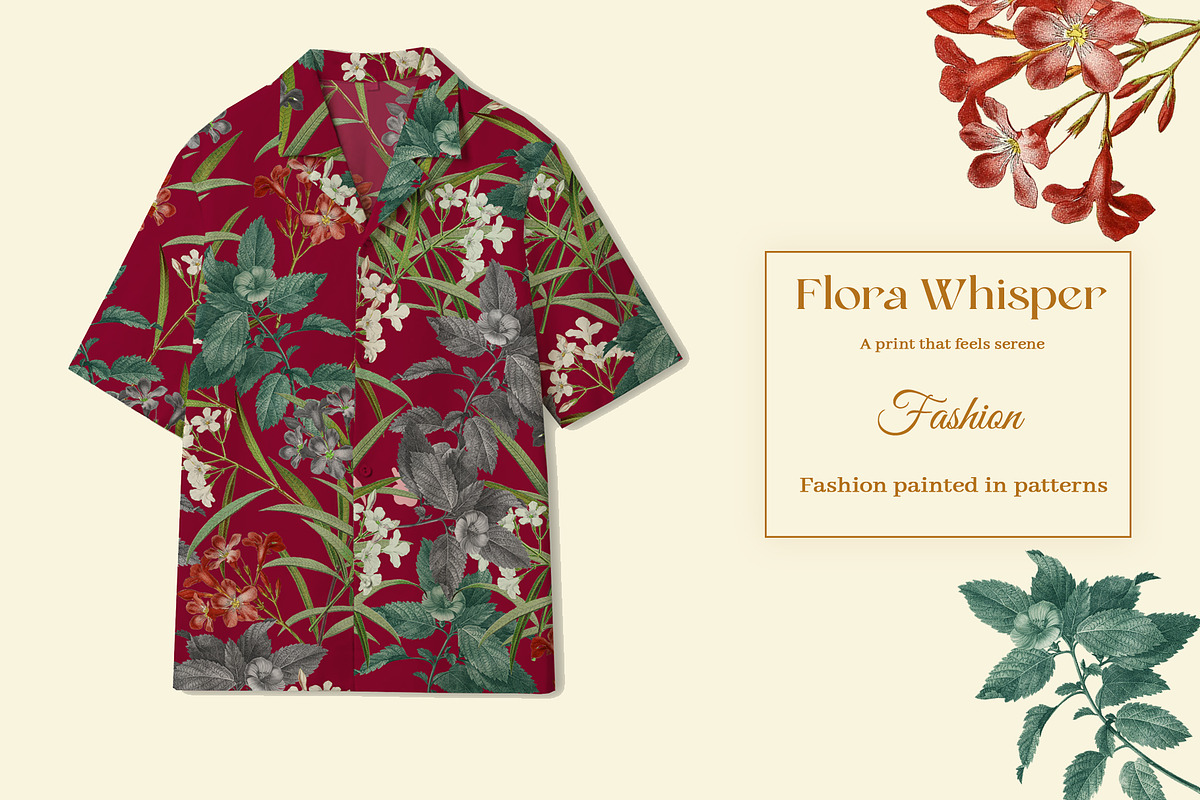 Flora Whisper Prints & Patterns, a Pattern Graphic by GND ART STUDIO (Photo 6 of 8)