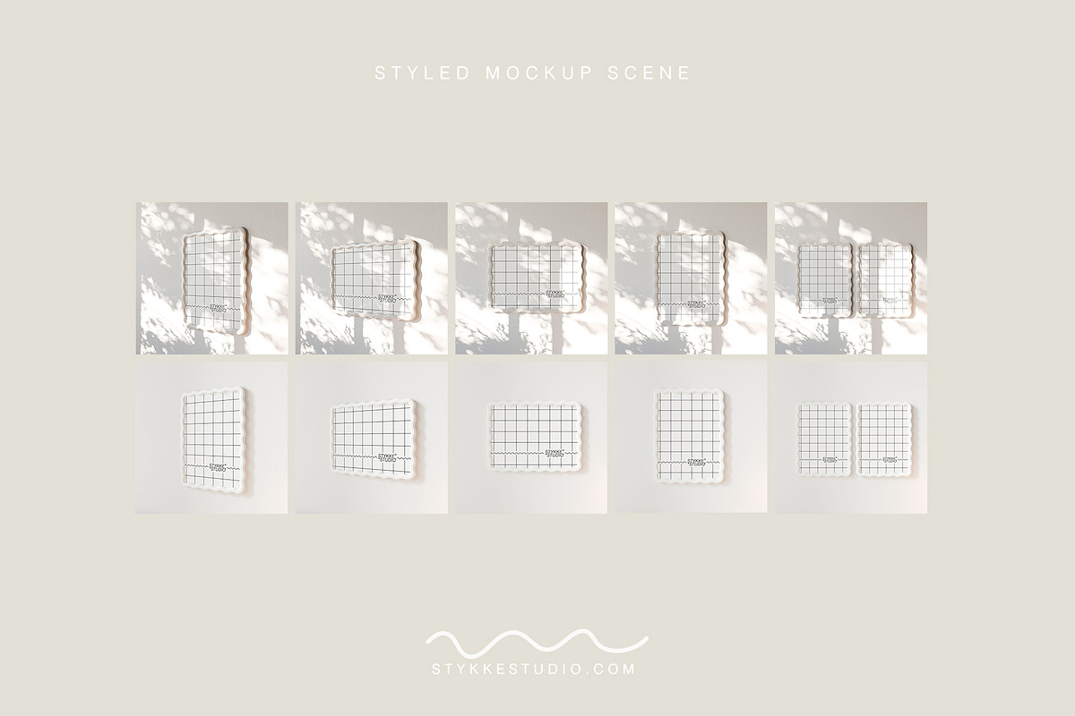 Wavy Frame Mockup | BASIC, a Household Mockup by Stykke Studio (Photo 9 of 9)