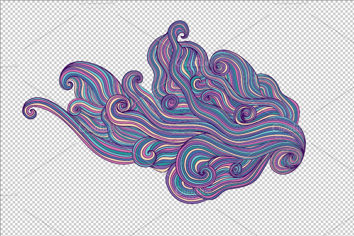 Wave element decor, pattern, a Pattern Graphic by Markovka (Photo 4 of 5)