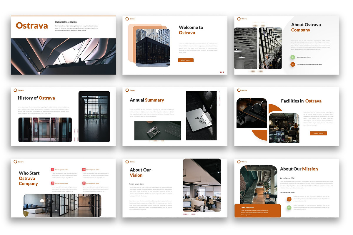 Ostrava–Business PowerPoint Template, a Presentation Template by kreatifreya (Photo 2 of 5)