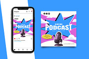 Podcast Instagram Post Template, a Social Media Template by Artnivora.Std (Thumbnail 4 of 5)