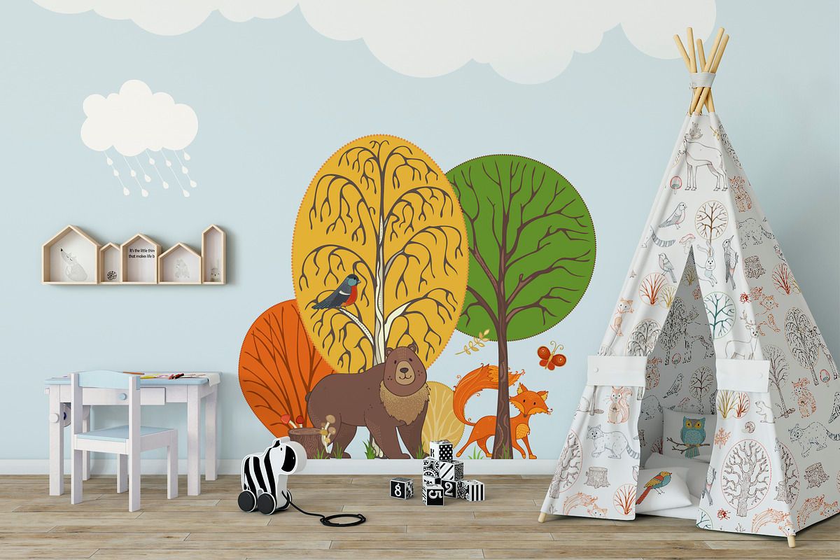 Woodland Animals Pack, an Animal Illustration by MaljukArt (Photo 7 of 15)