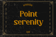 Point Serenity, a Serif Font by portype (Thumbnail 1 of 11)