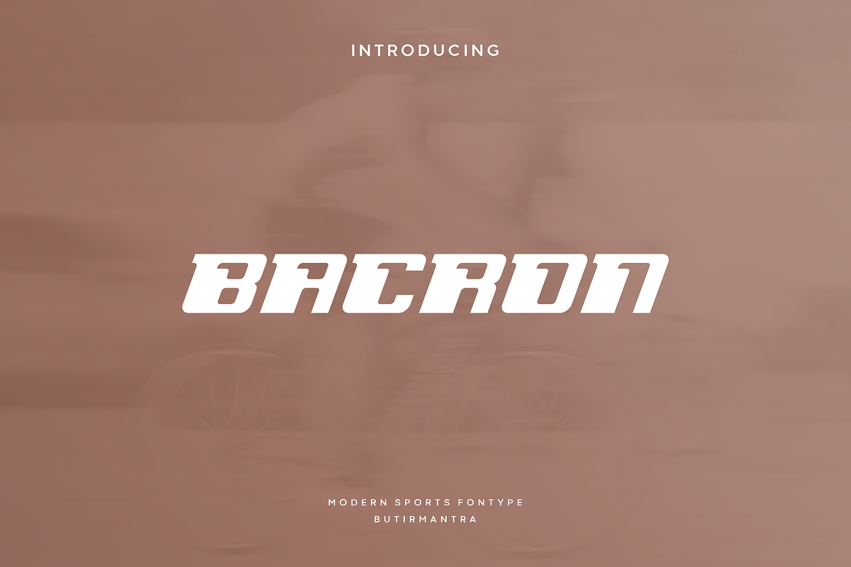 Bacron - Modern Sport Typeface, a Font by Letterna (Photo 1 of 4)
