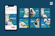 Laundry Service Instagram Post, a Social Media Template by CavenArt (Thumbnail 3 of 5)