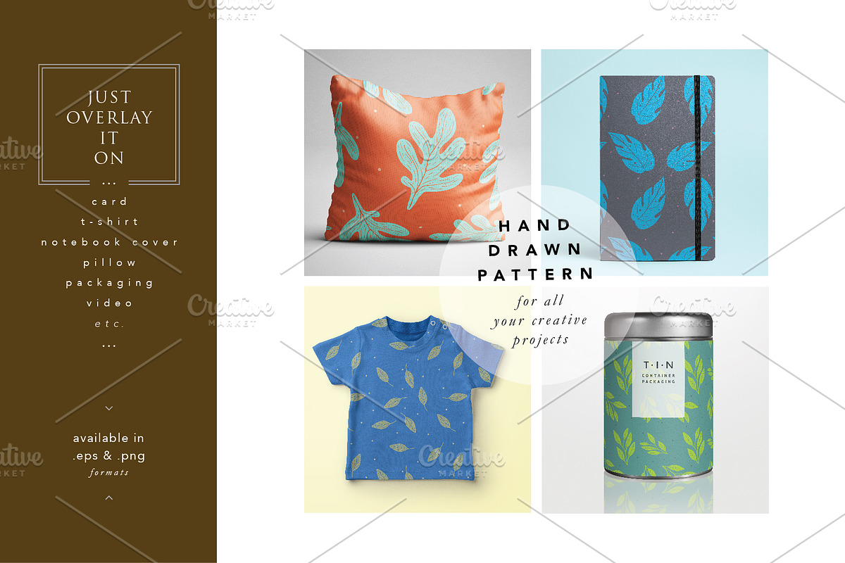 Leaf vector-pattern design, a Pattern Graphic by Rejoice Creative Assets (Photo 1 of 5)