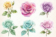 Colored Pencil Pastel Roses, an Illustration by DreamCafeArt (Thumbnail 4 of 9)