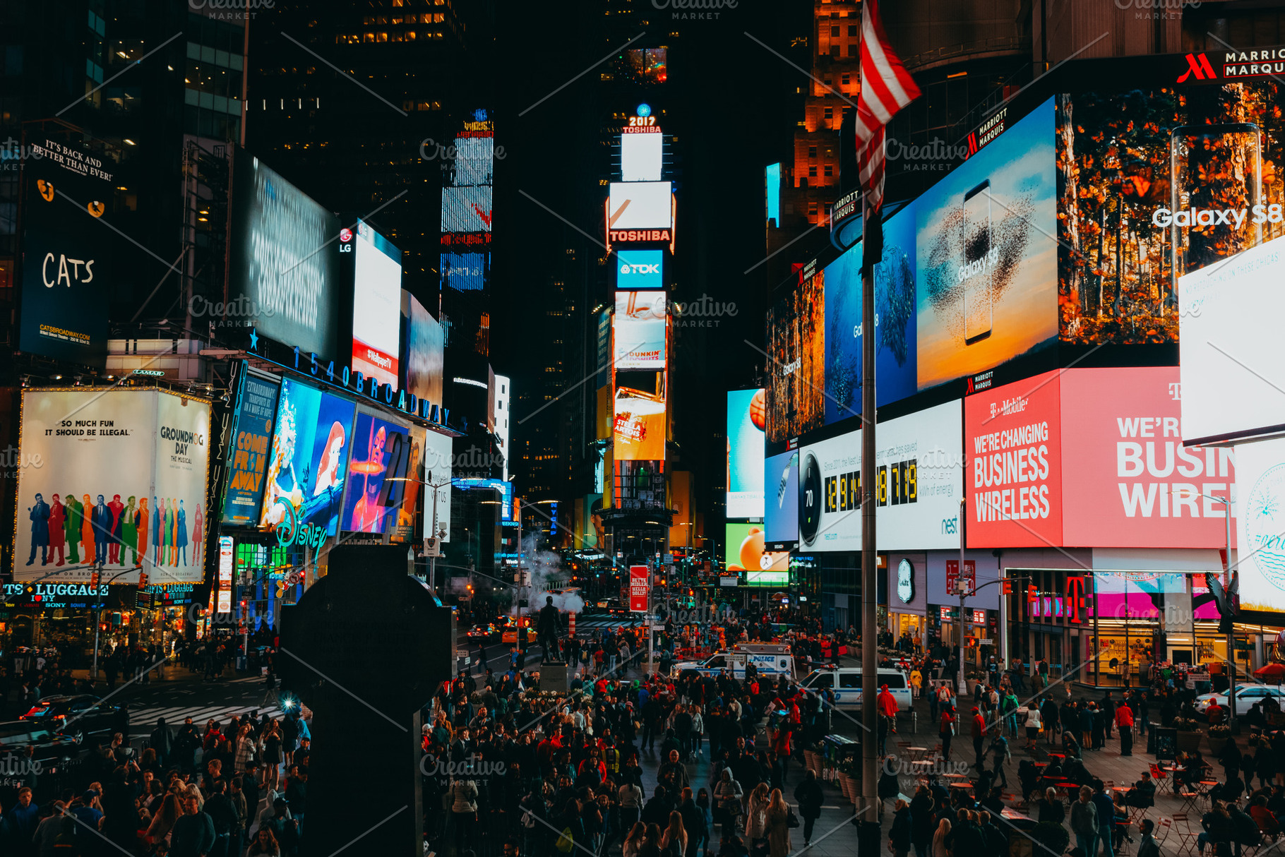 Times Square at night, an Architecture Photo by Designshot