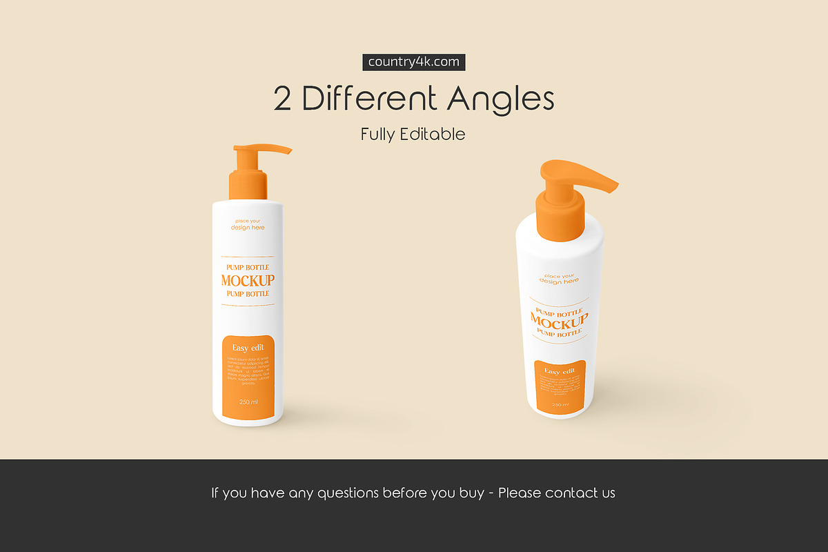 Pump Bottle Mockup Set, a Packaging Mockup by Country4k (Photo 4 of 4)
