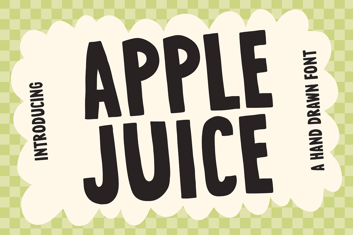 Apple Juice - A Hand Drawn Font