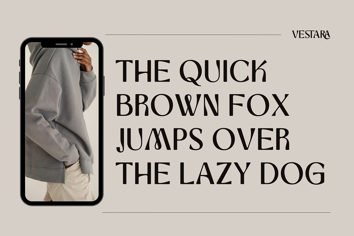 Vestara - Modern Luxury Sans Serif, a Sans Serif Font by HipFonts (Photo 7 of 11)