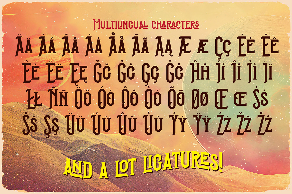 Homeworld Vintage Label Font, a Serif Font by JumboDesign (Photo 6 of 6)
