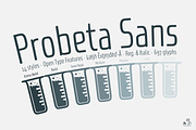 Probeta Sans Bold & Italic -4 fonts, a Sans Serif Font by deFharo (Thumbnail 6 of 8)