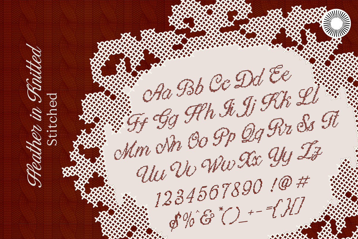 Heather knit - Stitch Font Bundle, a Script Font by Setara Langit CreativeStd (Photo 13 of 14)
