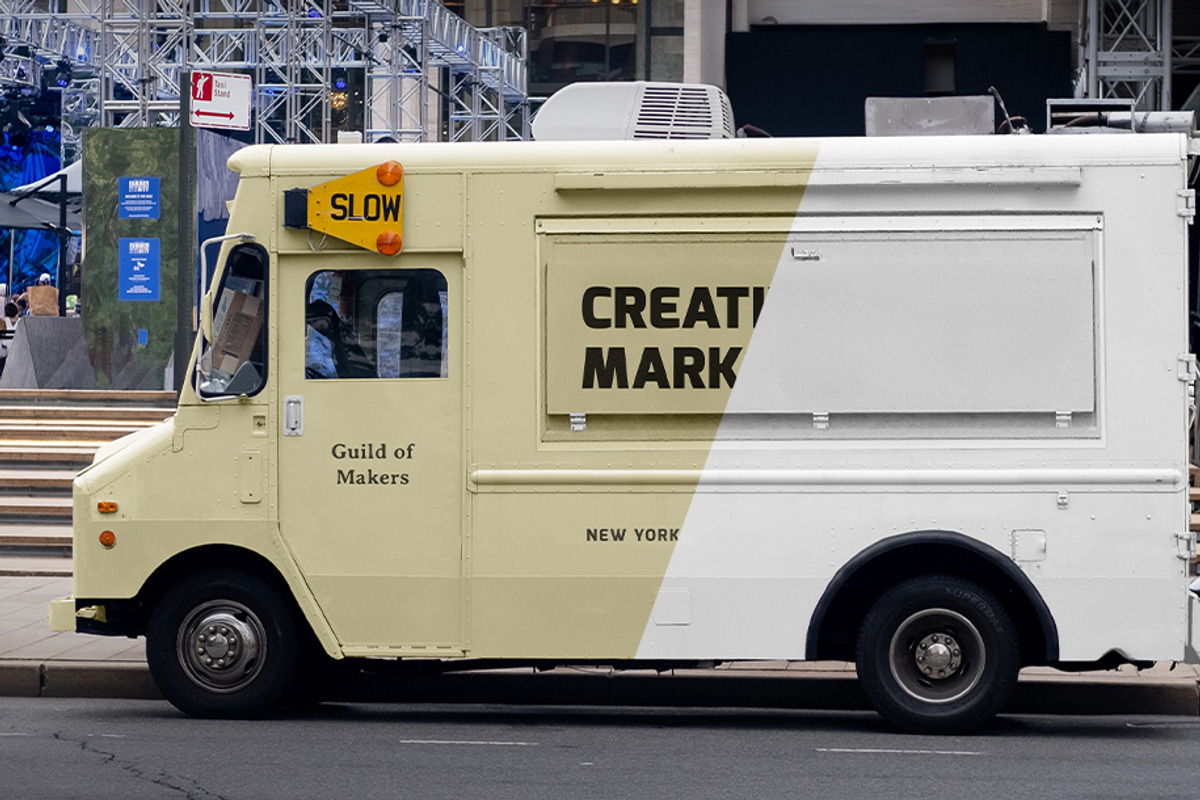 Food Truck PSD Mockup Template, a Packaging Mockup by SUH-NY (Photo 12 of 13)