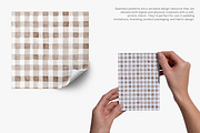 brown gingham seamless pattern, a Pattern Graphic by Pink Studio Art (Thumbnail 3 of 5)