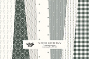 Subtle Patterns Collection, a Wallpaper Graphic by Bloomart Studio (Thumbnail 1 of 7)