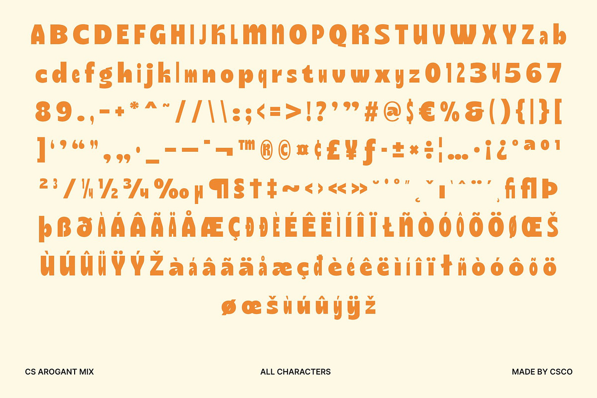 CS Arogant Mix, a Sans Serif Font by Craft Supply Co. (Photo 8 of 8)