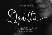 Qanitta, a Script Font by Rotterlab Studio (Thumbnail 1 of 10)