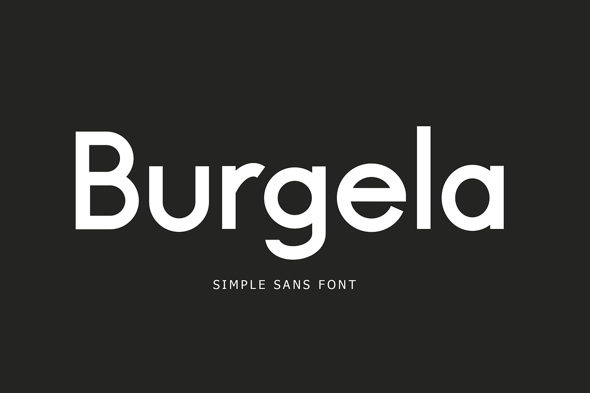 Burgela Simple Sans Font