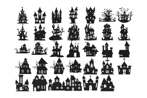 Halloween Haunted Houses Set 1