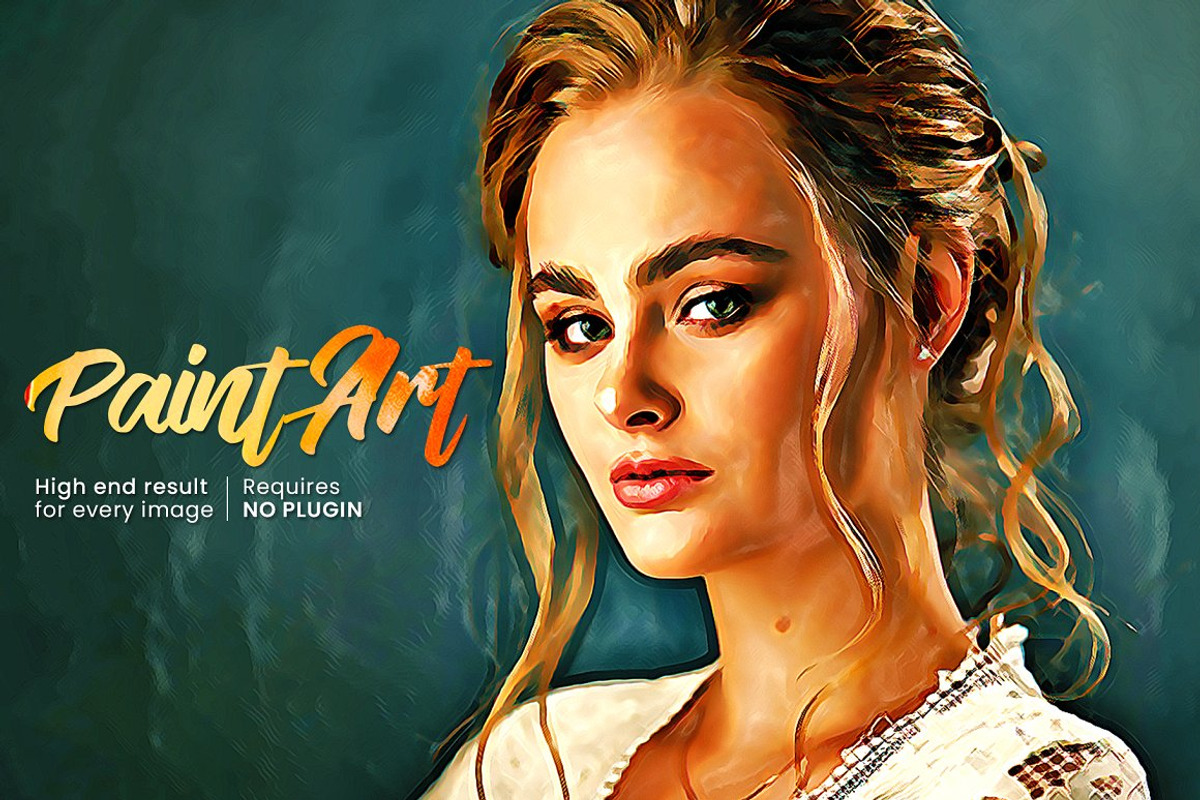 BUNDLE! 15 in 1 Oil Painting Effect, an Action Add-On by U_Design (Photo 6 of 16)