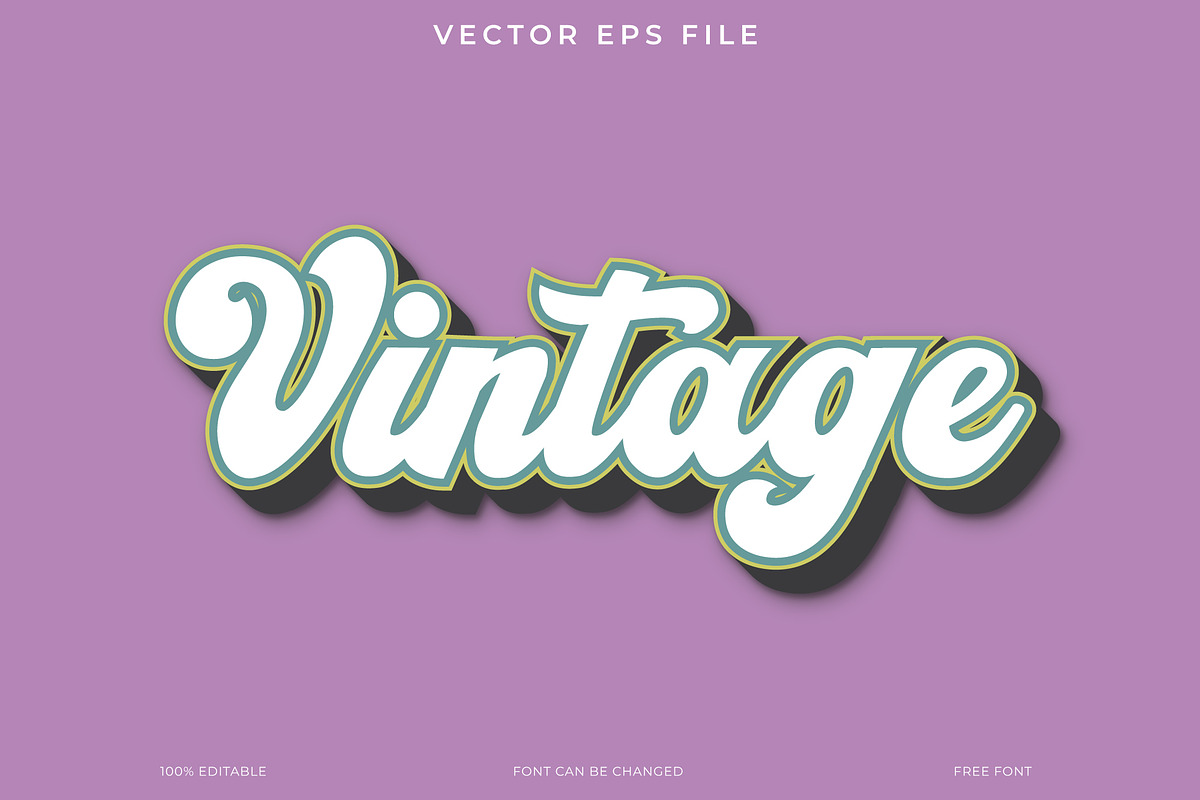 Editable Vintage Text Effect Design, a Layer Style Add-On by Imamul001