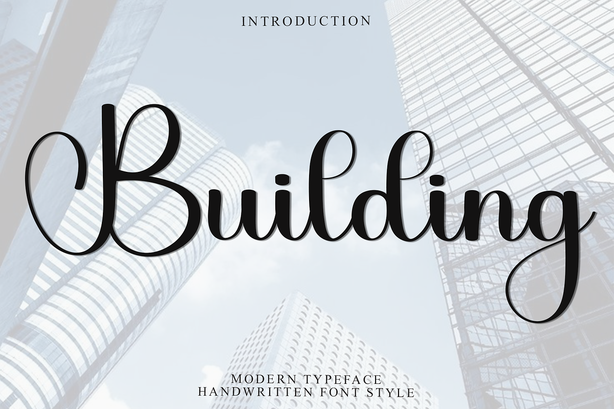 Building, a Handwritten Font by InermediaSTUDIO (Photo 1 of 8)