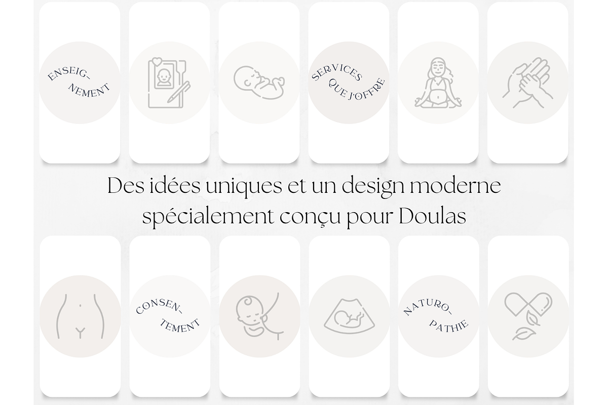 75 Doula Couvertures de Stories, a Social Media Template by PatternLab. (Photo 5 of 8)