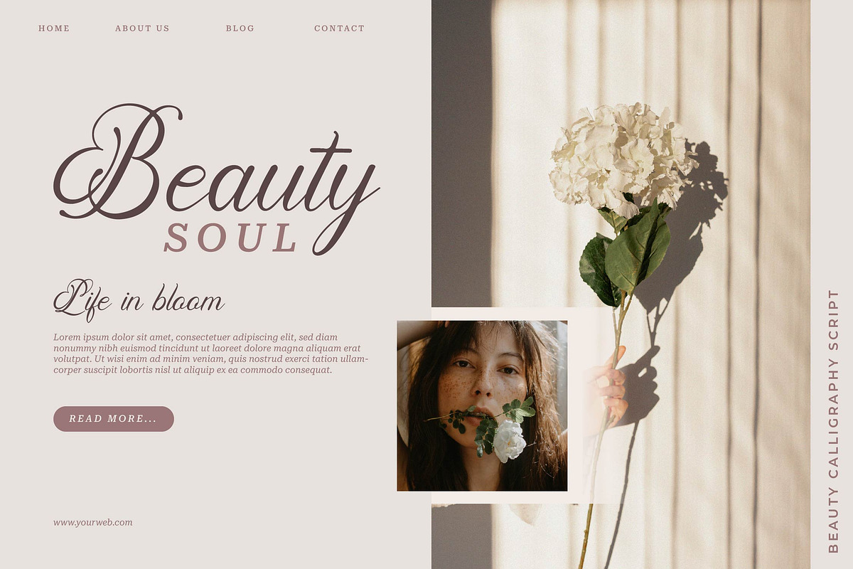 Pimfloth Bartauly | Beauty Script, a Script Font by Denustudios (Photo 4 of 13)