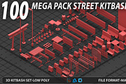 Mega pack Street kitbash, an Environmental 3D Model by MohamedHussien1 (Thumbnail 5 of 9)