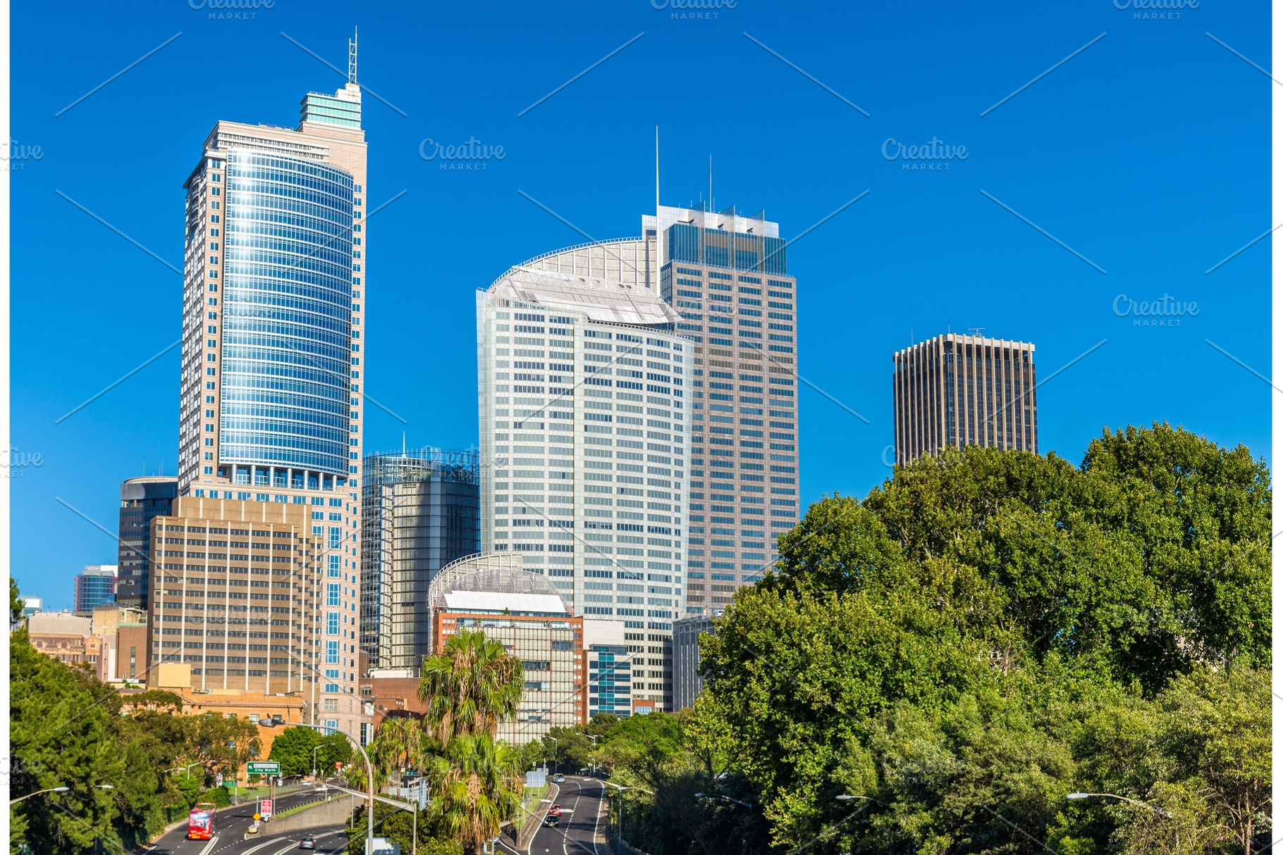 Skyline of sydney central business district australia stock photo containing, an Architecture Photo by Leonid Andronov