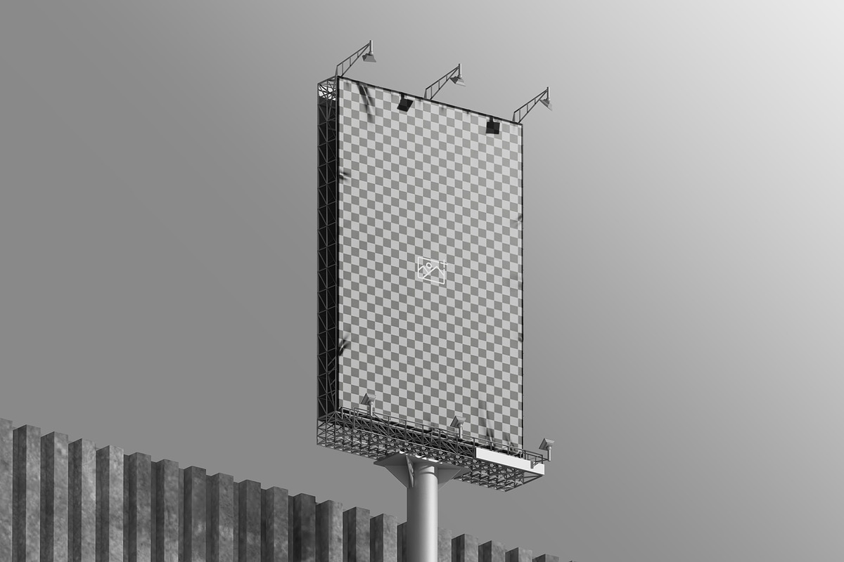 Vertical Billboard Mockup, an Advertising Mockup by fakhroo