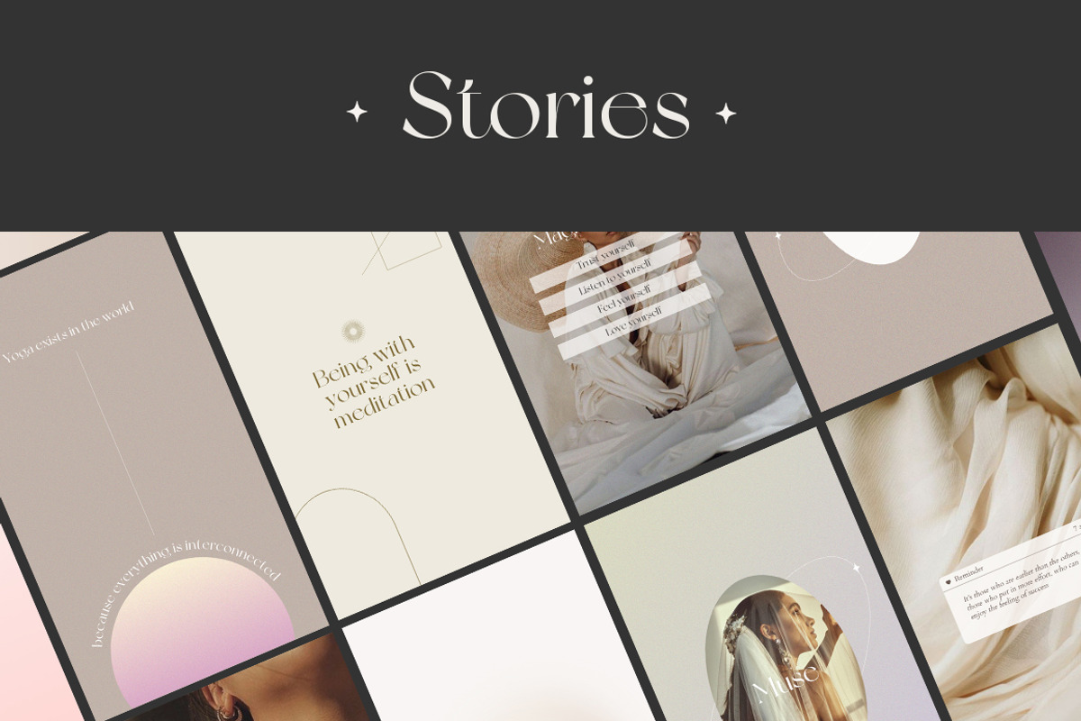 CANVA & PS / Aesthetics 60 instagram, a Social Media Template by Simple có (Photo 8 of 10)