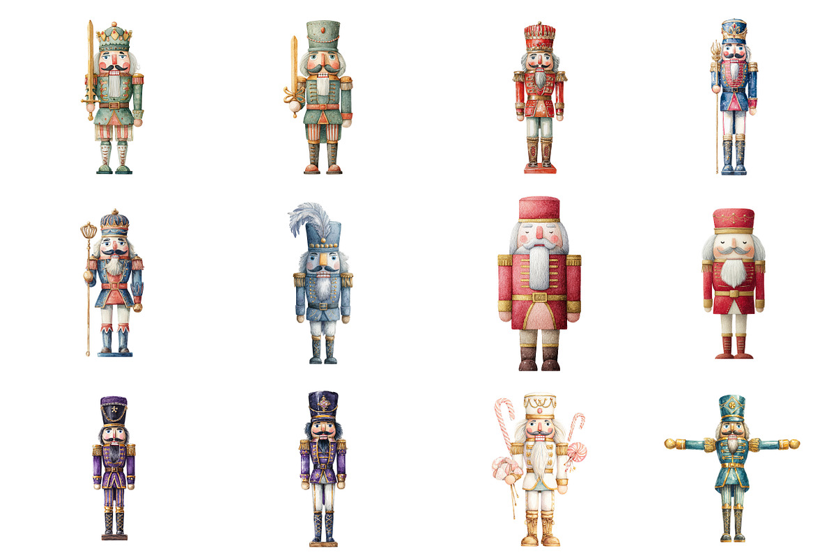 Christmas Nutcracker Clipart, an Illustration by Design Market (Photo 3 of 3)