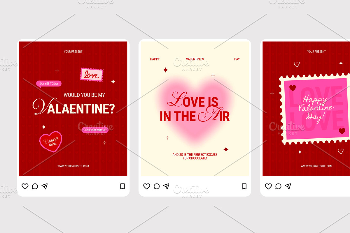 Valentine - Instagram Post, a Social Media Template by Izdihaar_Studio (Photo 3 of 4)