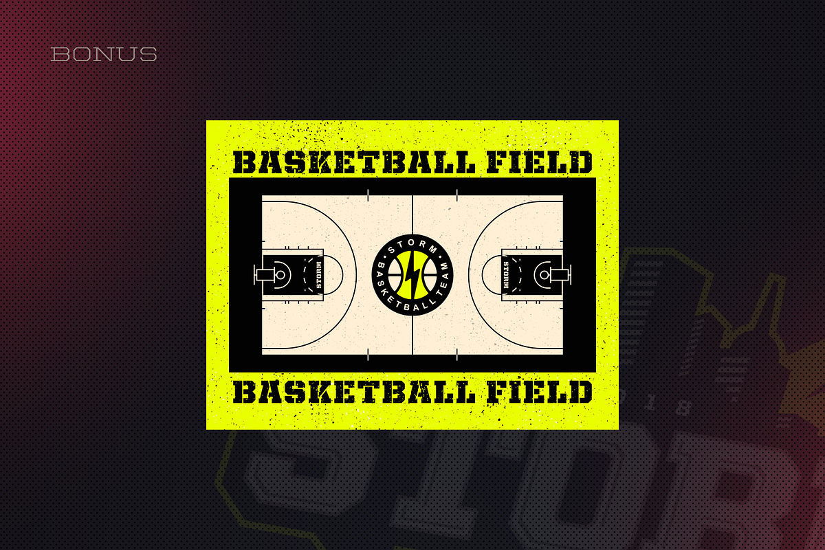 6 Basketball Emblems + Bonus, an Illustration by TickStyle (Photo 4 of 4)
