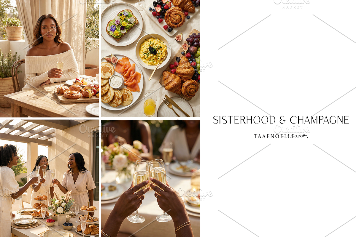 Women & Brunch Editorial Pack, a Beauty & Fashion Photo by Taaenoelle + Co (Photo 4 of 6)