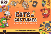 Cats in Costumes: Halloween Edition, an Illustration by Green Room Media (Thumbnail 1 of 27)