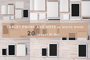 White Wood Desk with Copy Space, a Cups & Container Mockup by FWStudio (Thumbnail 4 of 5)