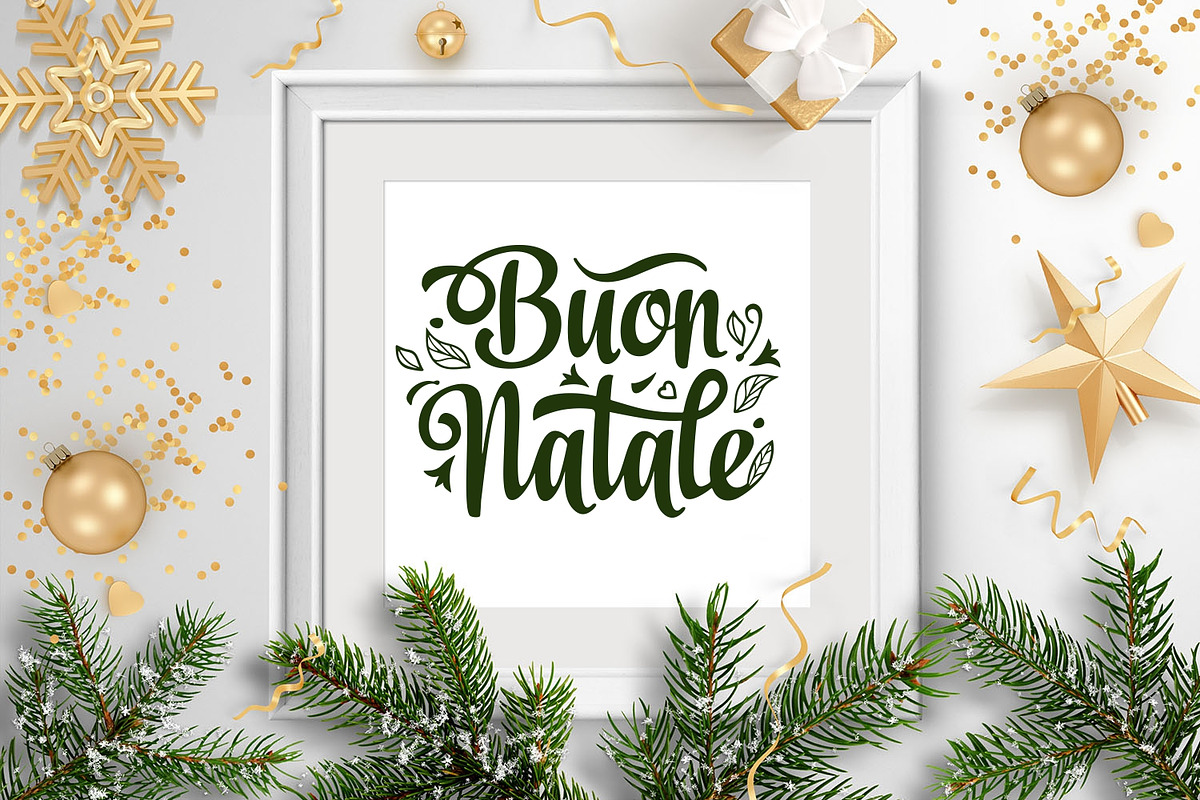 Buon Natale svg Italian Christmas, an Object Graphic by Zoya Miller (Photo 6 of 9)