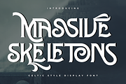 MASSIVE SKELETONS - VINTAGE FONT, a Serif Font by 177Studio (Thumbnail 1 of 8)