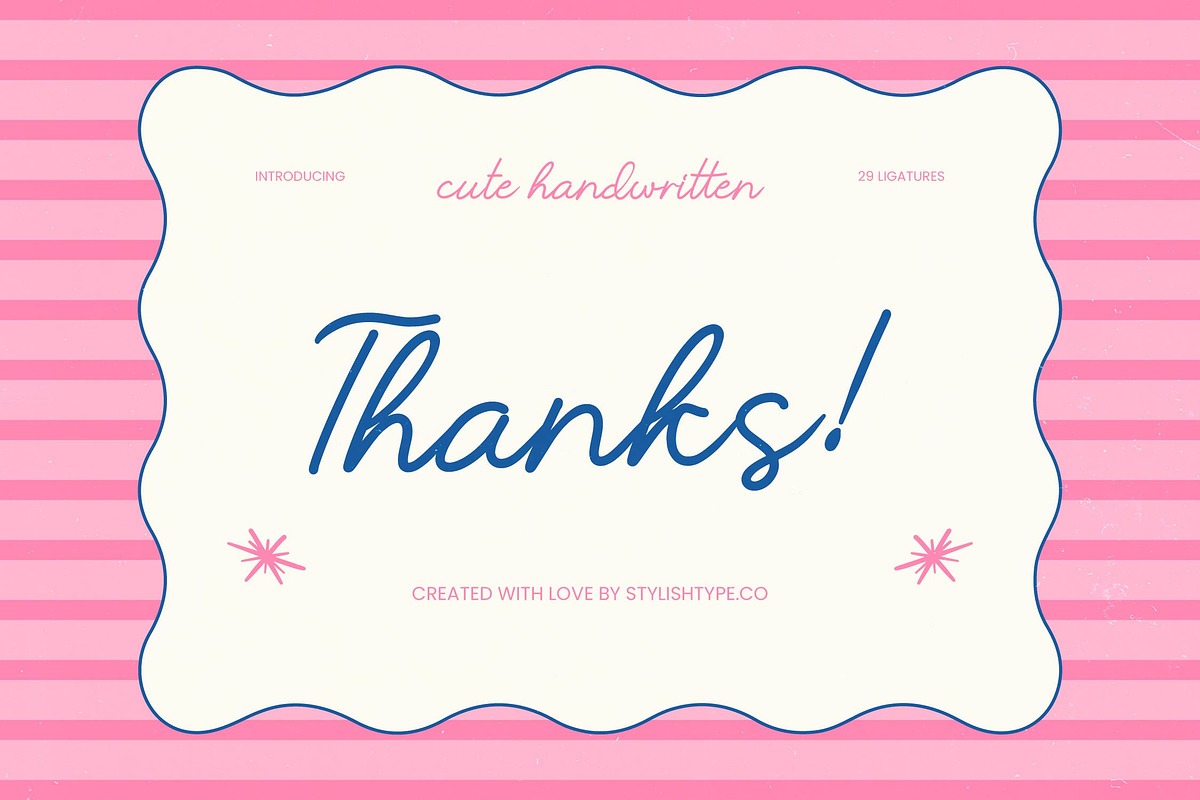 Working Youth Cute Handwritten, a Script Font by stylishtype.co (Photo 10 of 10)