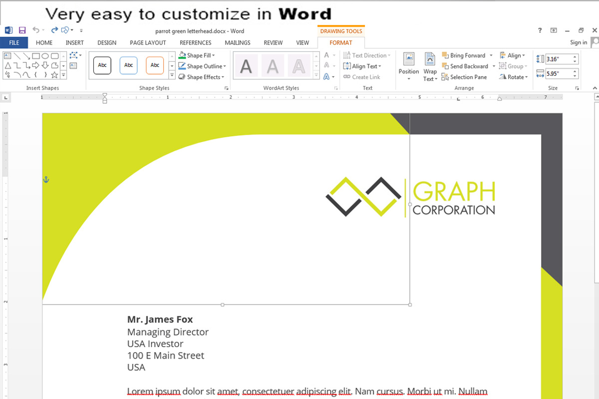 Letterhead, a Stationery Template by asimalikhan555 (Photo 4 of 4)