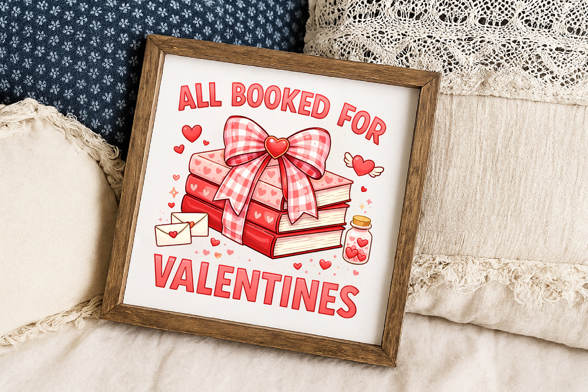 All Booked for Valentines PNG, an Illustration by Libby Wishes (Photo 6 of 6)