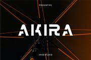 Akira – Modern Futuristic Sans Serif, a Sans Serif Font by Vroz Studio (Thumbnail 1 of 6)