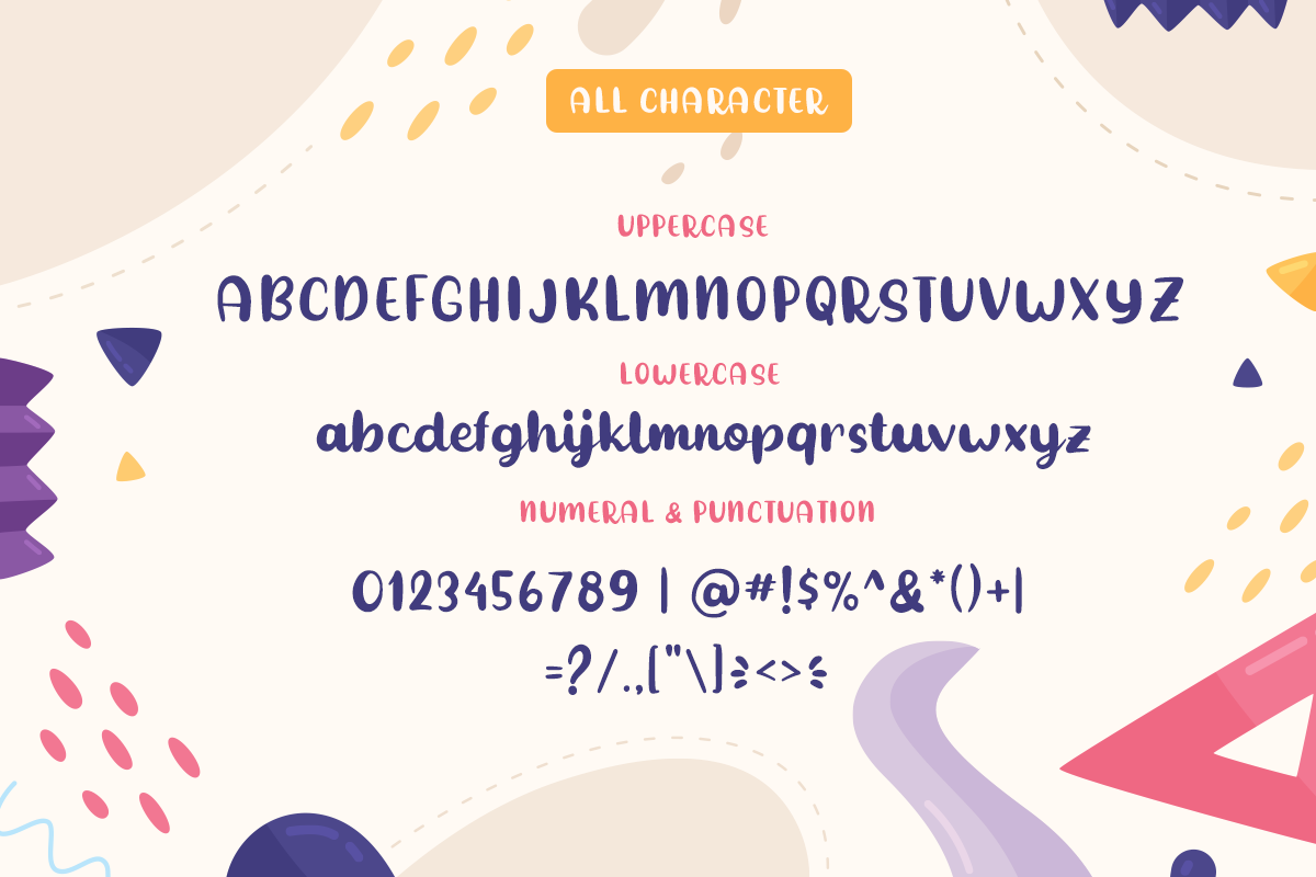Born to Shine - Cute Baby Font, a Font by LetterJos (Photo 9 of 10)